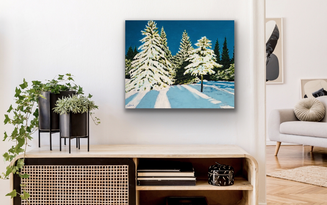 Frosted Boughs & Cerulean Skies